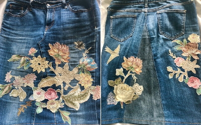 Upcycled jeans skirt - Turn your old jeans into a great new skirt